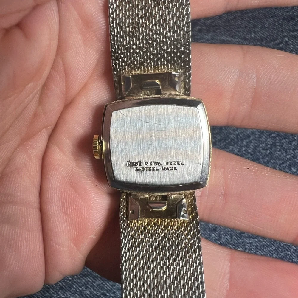 Vintage 1960's Timex Two-Toned Mesh Watch
